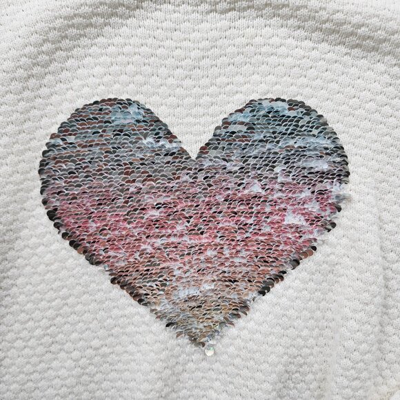 Girls size 4-6 H&M flippy sequin sweater - Picture 3 of 3